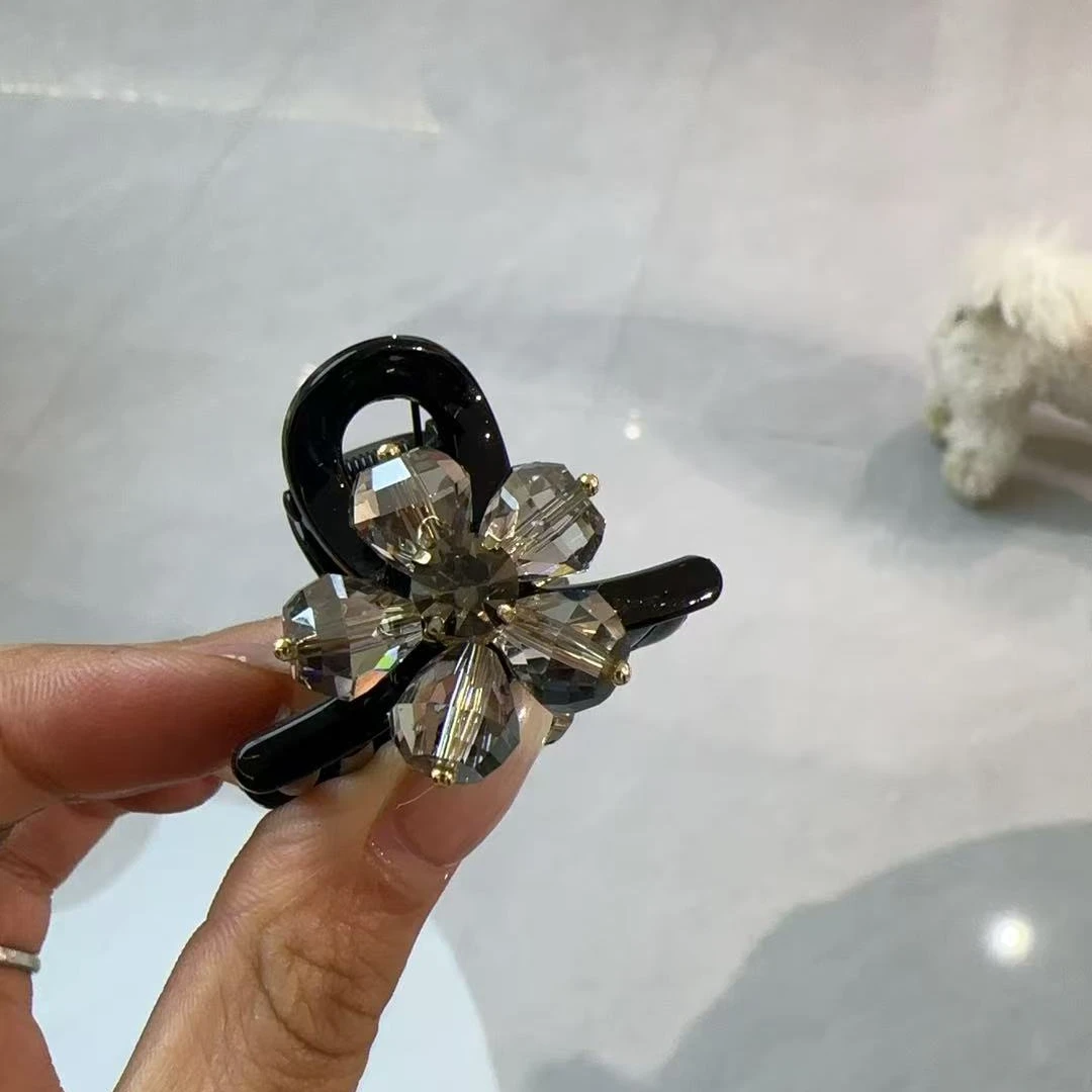 FUXI/福熙精品水晶原创设计师款四公分小抓夹（对）1204