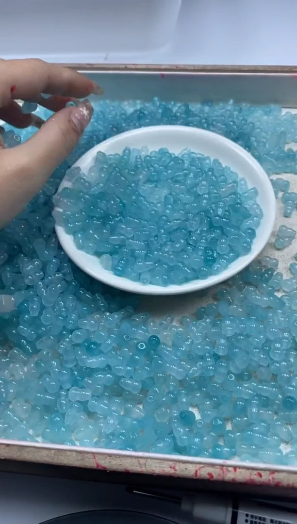 【闪购商品】玛瑙/玉髓颈饰未镶嵌w578冰川蓝玛瑙葫芦9*6mm*30颗