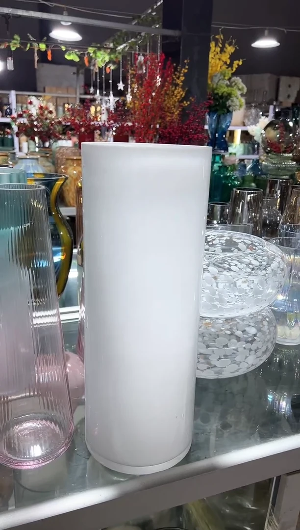 【闪购商品】无铅玻璃白色直筒