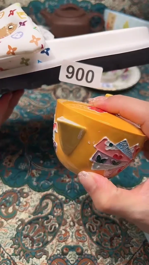 瓷片瓷片柴窑烧制半手工多人