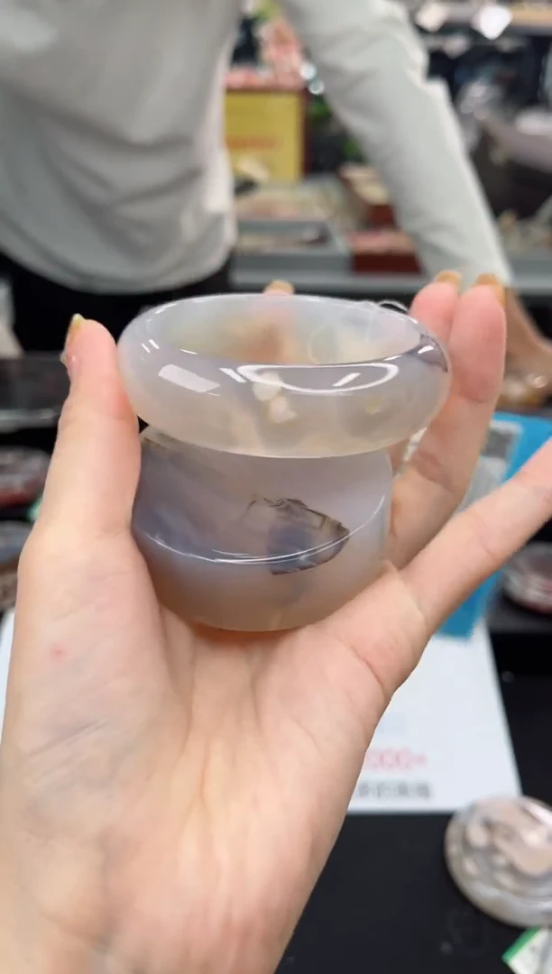 【闪购商品】石英质玉手镯未镶嵌60圈口（赠品镯心）3590322