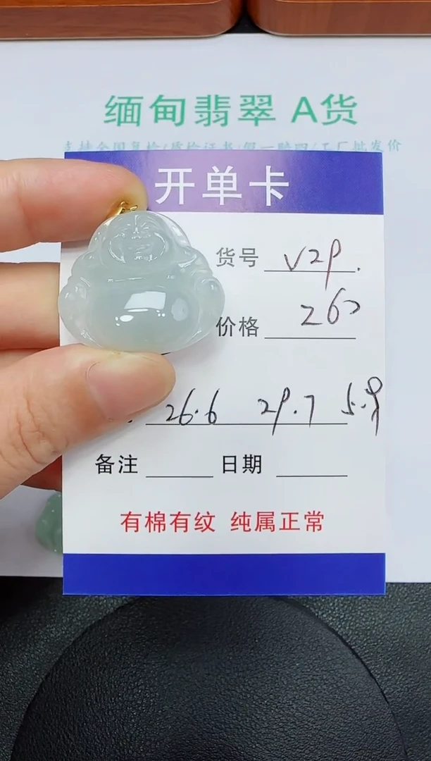 吊坠(赠链)未镶嵌翡翠V29
