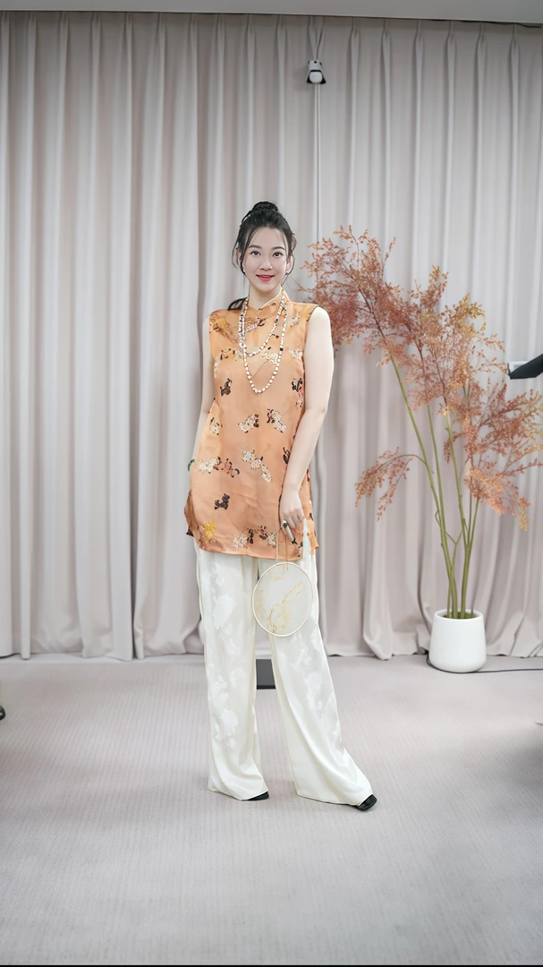 卡奇-短袖薄款常规款立领上衣气质女装小香风沙丘废土风