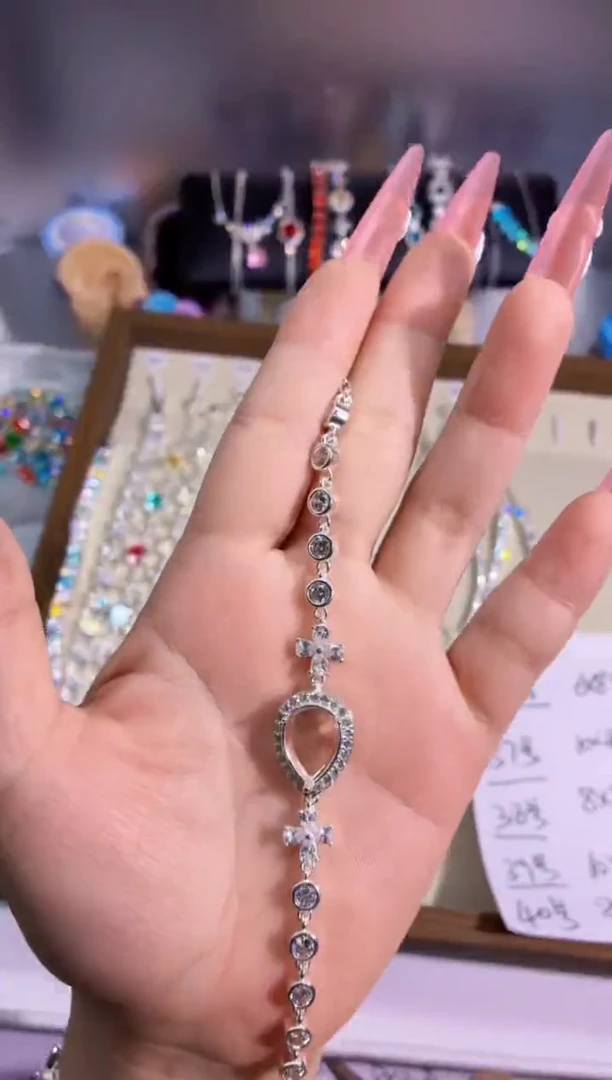 锆石铜合金孤品 1 卡10*14水滴 冰花空托