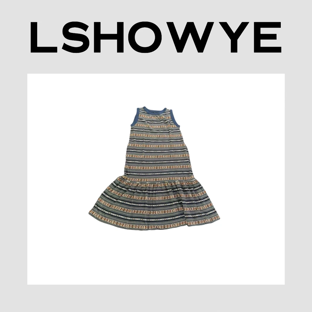 LSHOWYE｜45R印花无袖连衣裙 ND3167