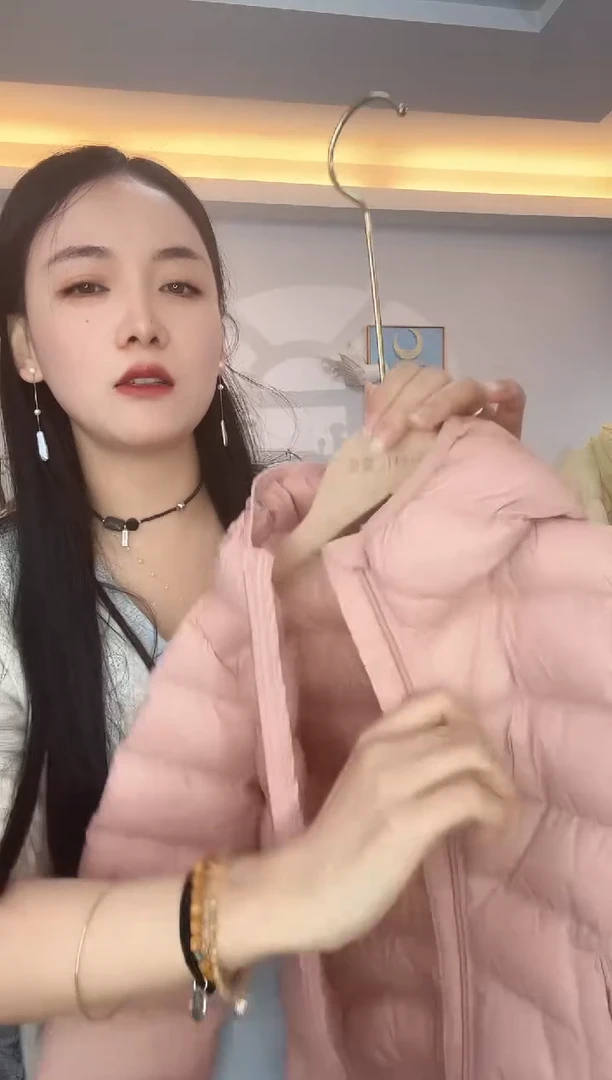 粉色90绒羽绒----100