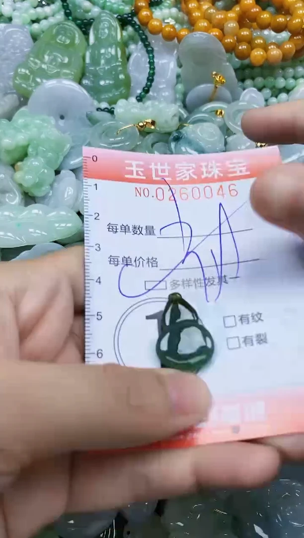 翡翠未镶嵌颈饰闪购0260046多样性发其一