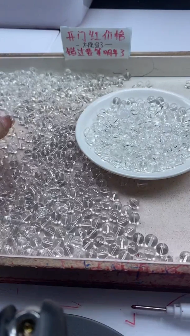 【闪购商品】水晶颈饰未镶嵌w189白水晶8mm*25颗