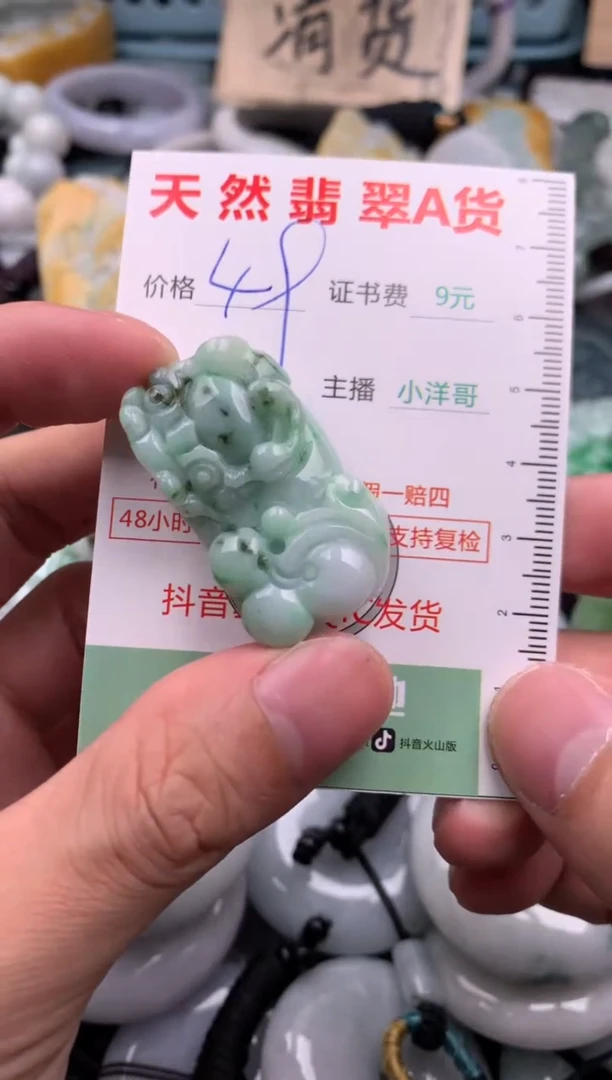 翡翠未镶嵌吊坠(不含链)1
