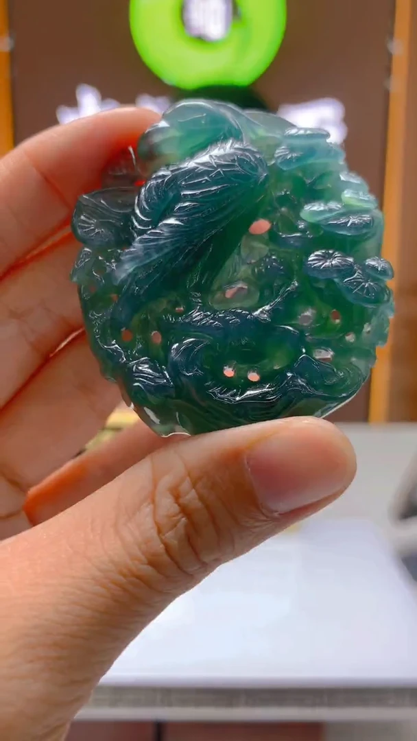 定制翡翠未镶嵌毛货闪购链接GS026-33109