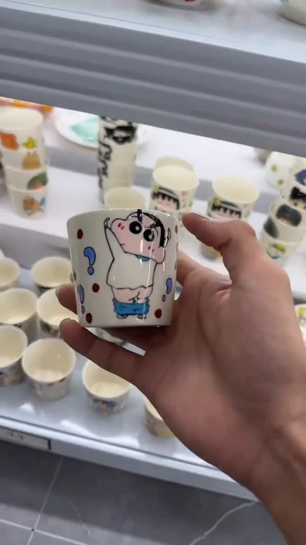 高温釉下彩纯手工手绘陶瓷