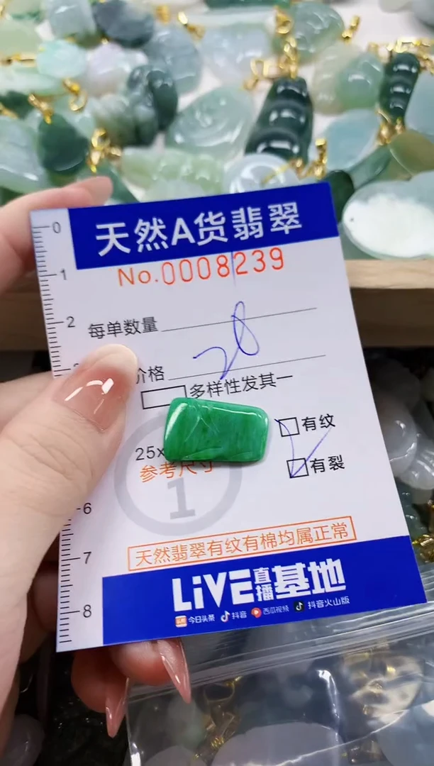 颈饰未镶嵌翡翠ᰔ*天然A货翡翠