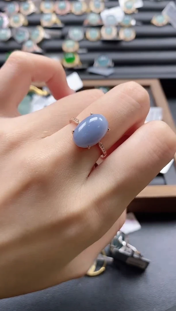 【闪购商品】翡翠戒指银S925镶嵌51151