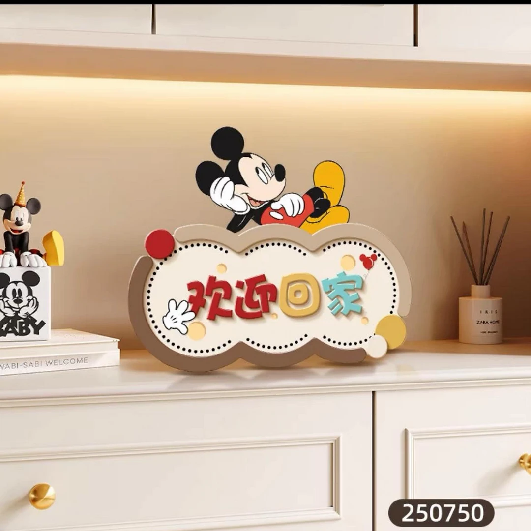 创意米奇摆台画电视柜玄关入户鞋柜书桌茶几装饰摆件