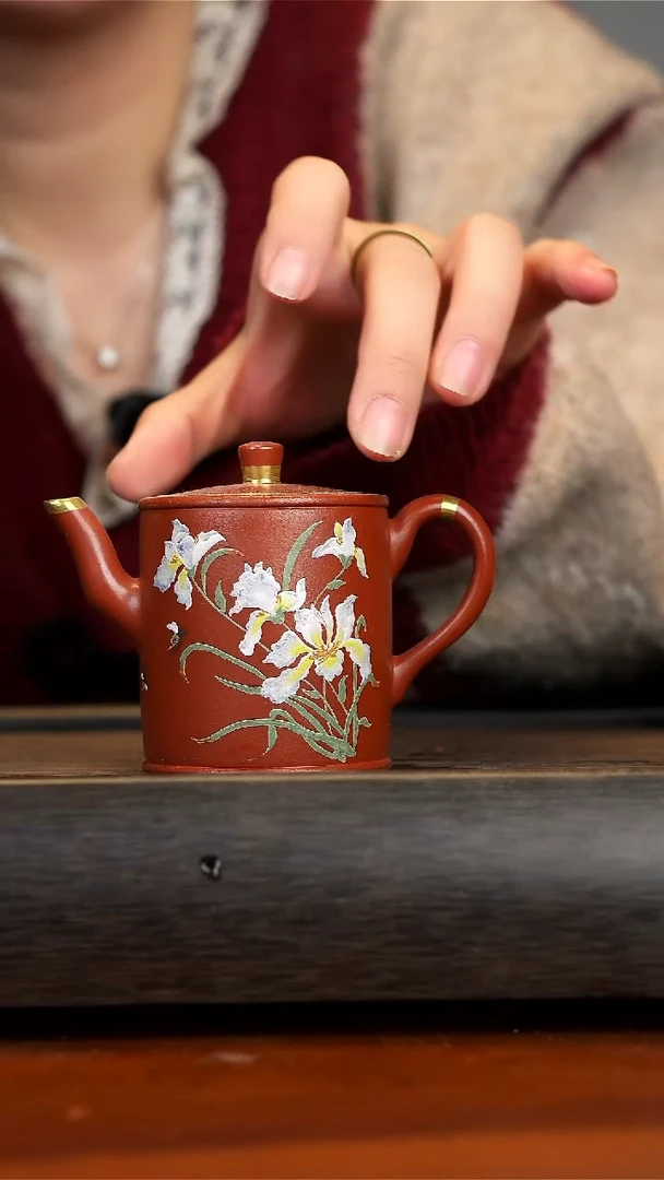 【闪购商品】紫砂茶壶大红袍高汲直壶