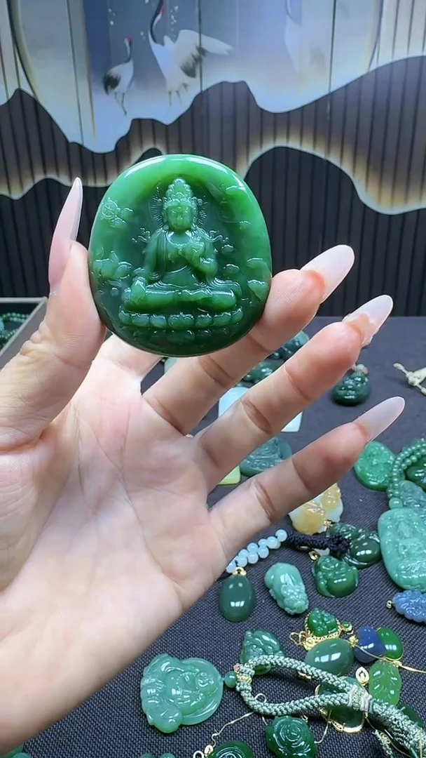 和田玉未镶嵌挂件1