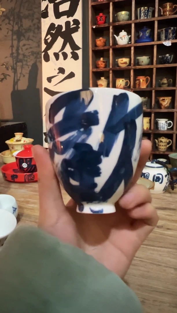 【闪购商品】观云听雨原创手绘茶具