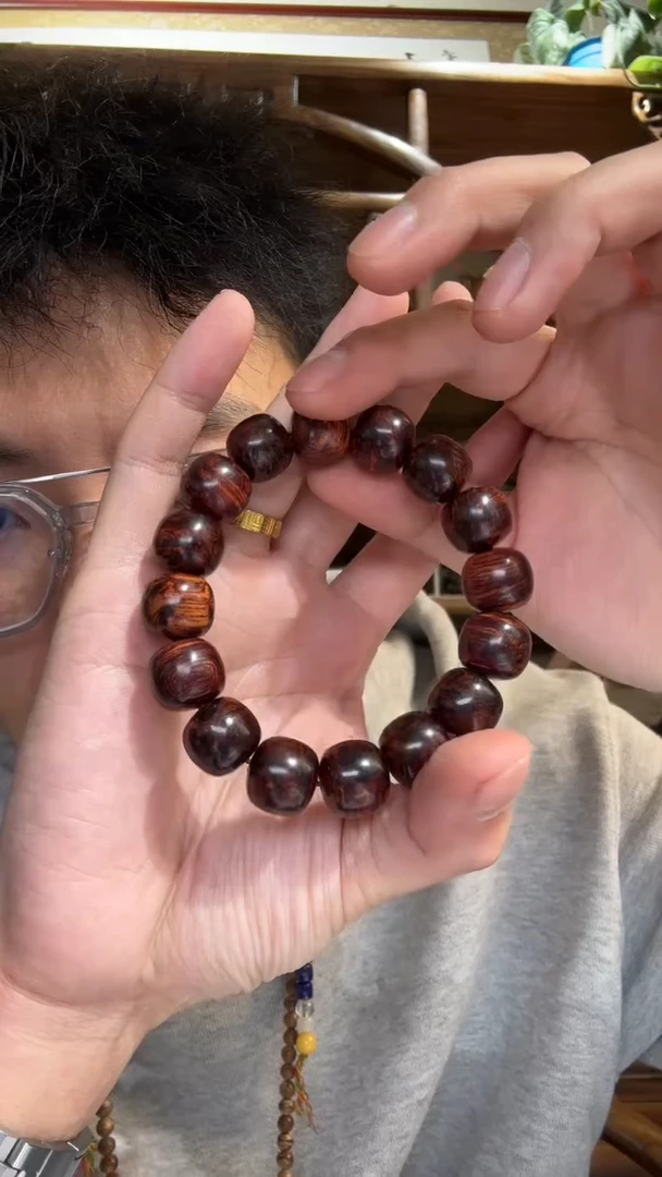 降真香手串/手链花梨公红降14mm老型单圈