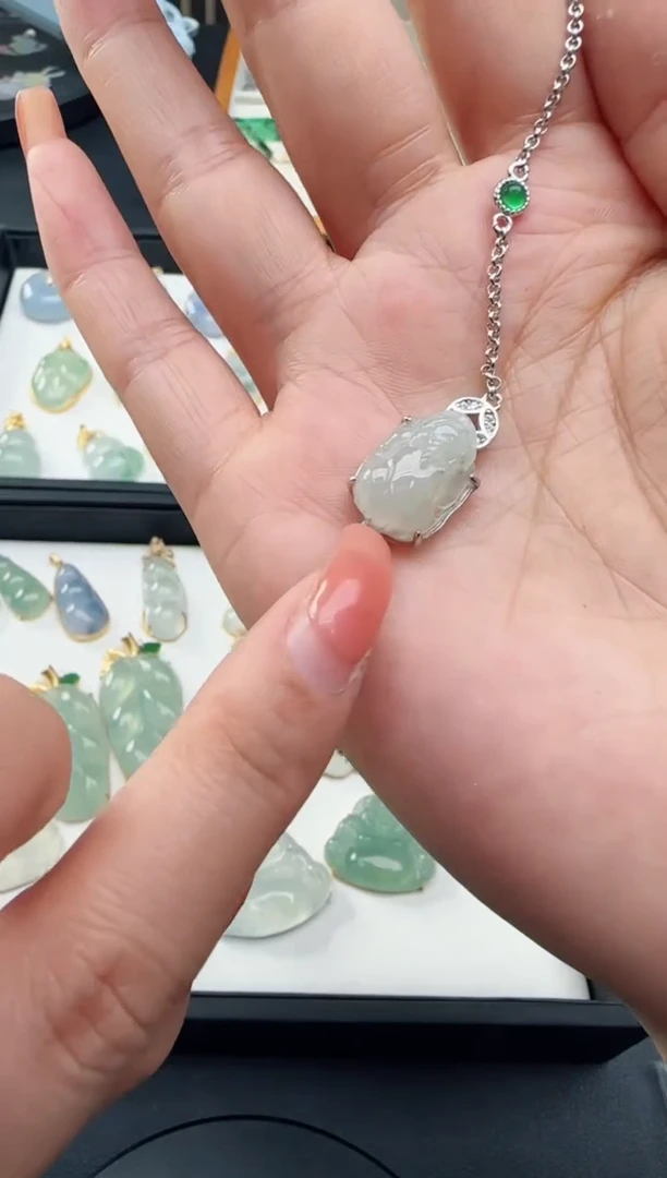 【闪购商品】翡翠颈饰银S925镶嵌TZG0118191