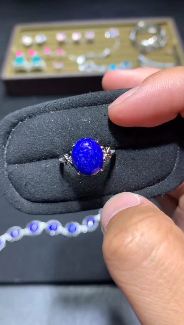 未镶嵌青金石戒指G08