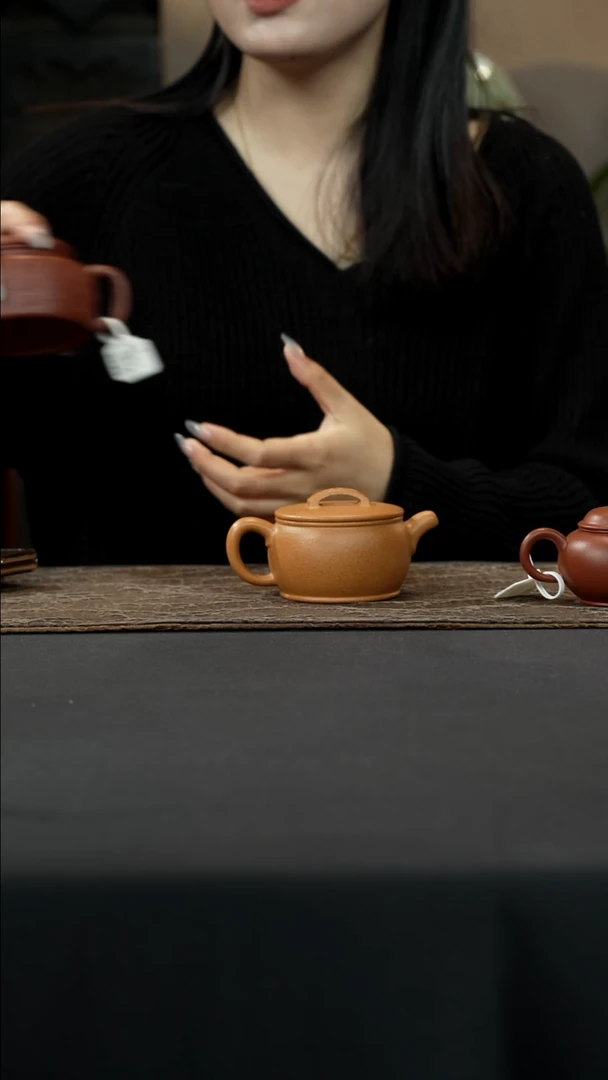 【闪购商品】紫砂茶壶黄降坡传统汉瓦150cc