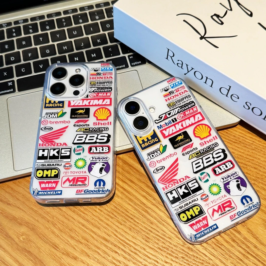 简约汽车标签适用苹果13手机壳iphone16/15/14华为OPPO小米VIVO软