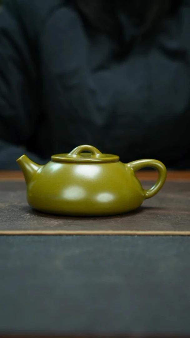 杯景德镇茶叶末石瓢壶