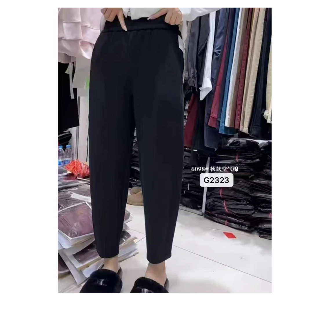 玲玲服饰·【2323#】欧货松紧腰奶奶裤