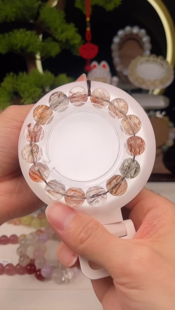 未镶嵌手链水晶黑金超七高品13+