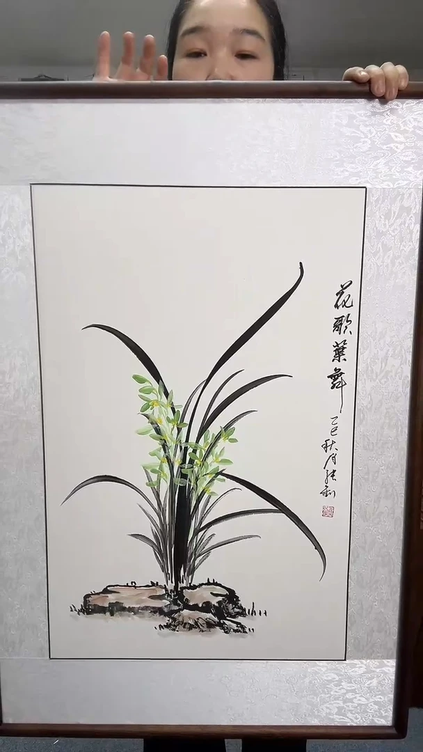 国画尺寸63*93实木画框京东包邮手绘