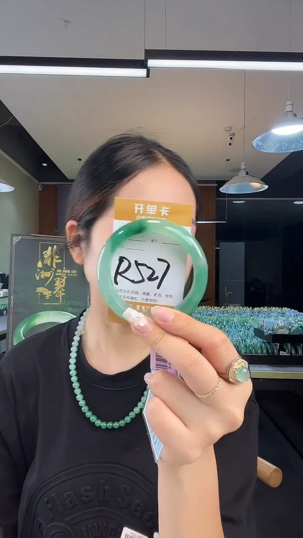 未镶嵌手镯石英质玉非洲翠5758