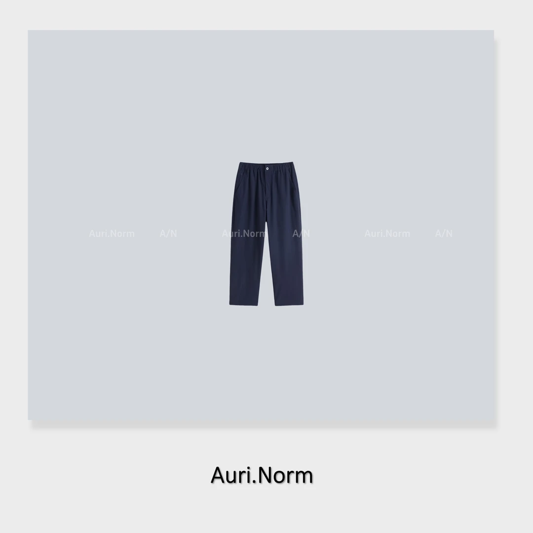 Auri.Norm【夜行】简约百搭藏青色休闲裤小众设计师特别款