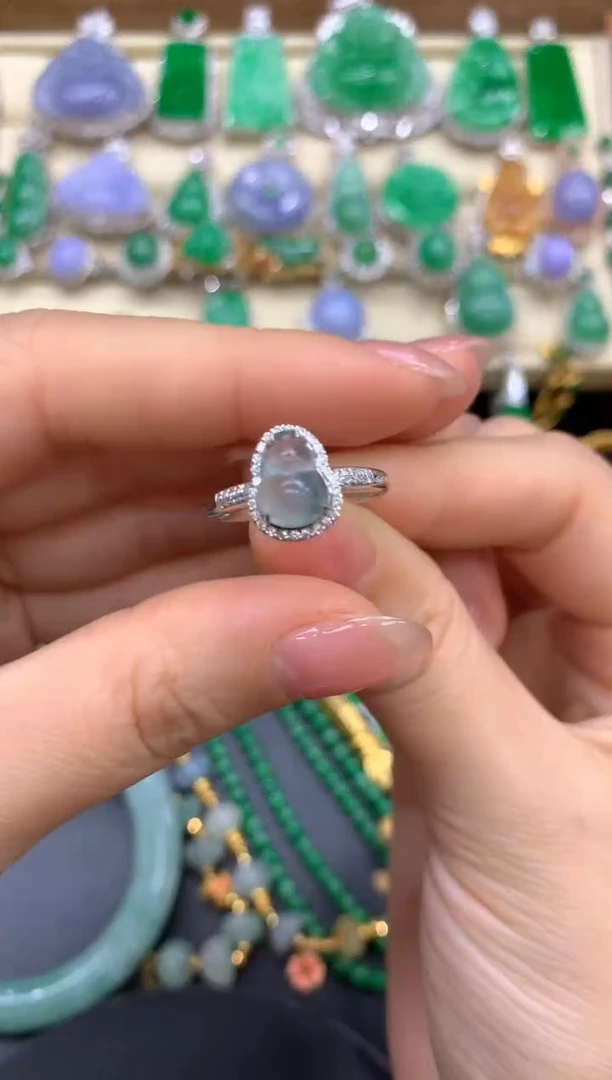 【闪购商品】翡翠戒指18K金镶嵌290-中国好珍宝