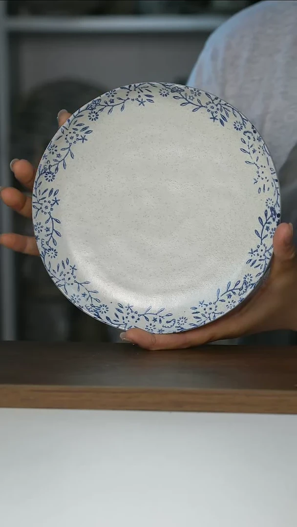 Hitable冰湖蓝早餐盘18.5cm@4-2@