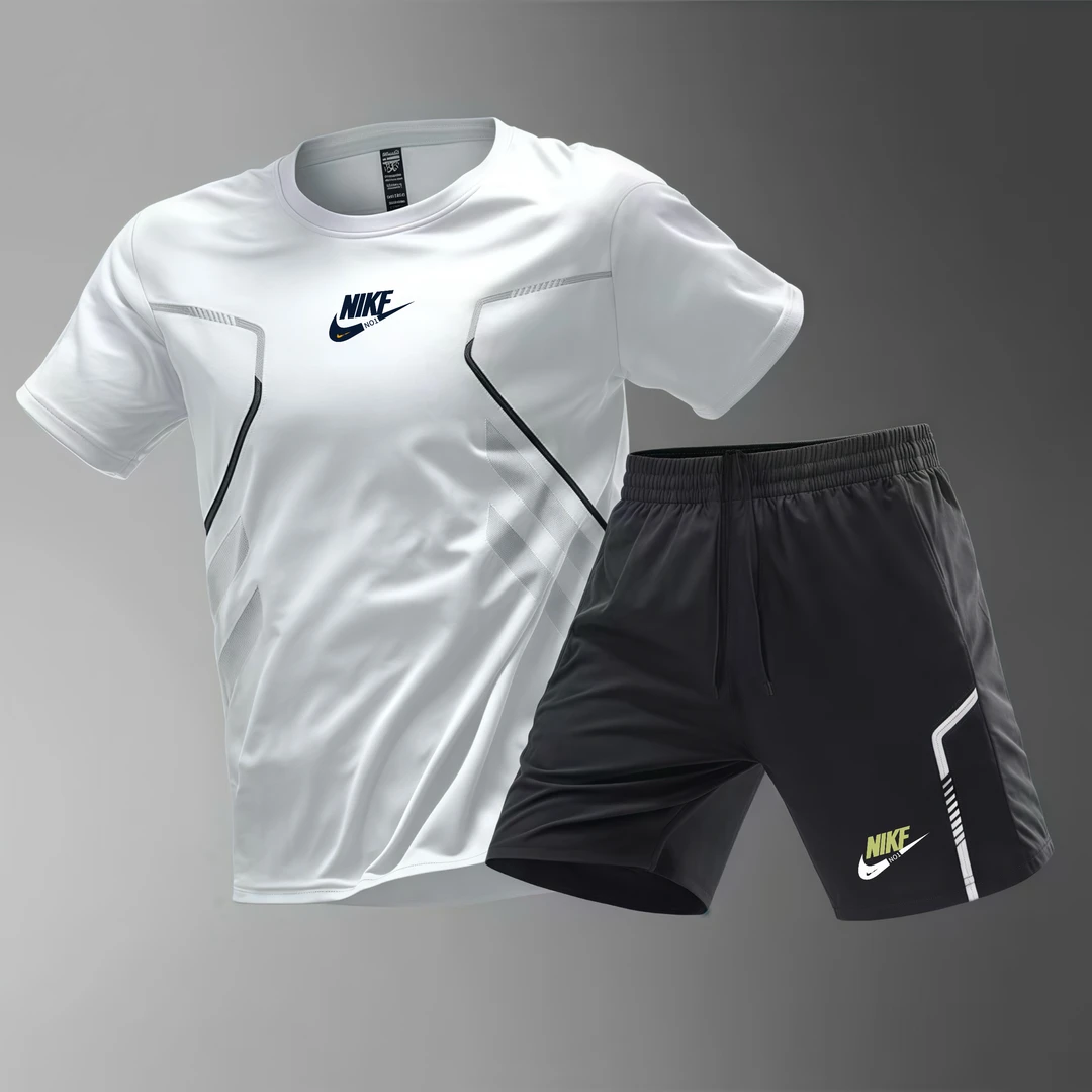 25款A【一折粉丝福利】夏季男女同款百搭时尚潮牌短袖短裤套装