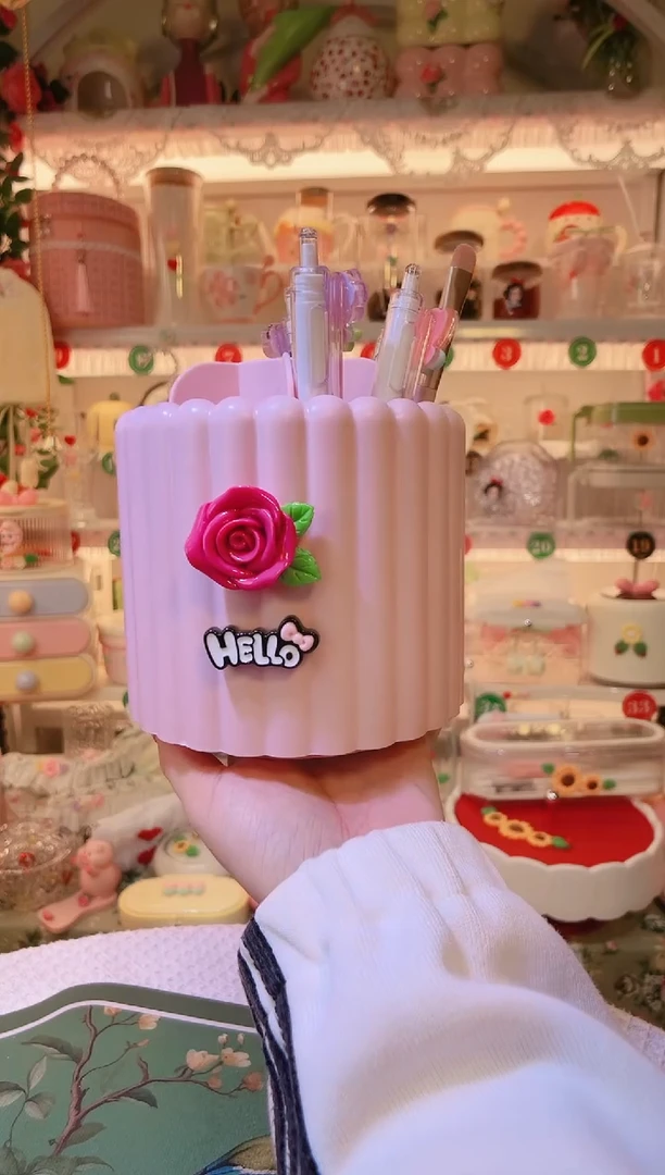 旋转笔筒——手工制作品质好！