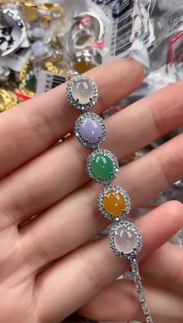 银S925镶嵌戒指翡翠333----6