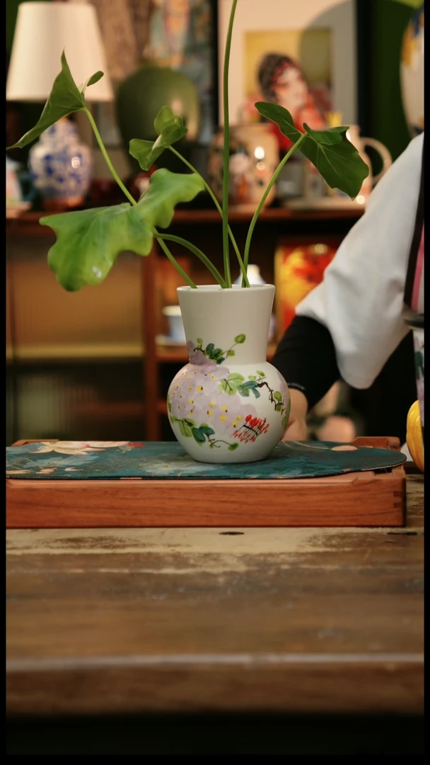 瓷片景德镇纯手工釉下彩精品茶具水杯