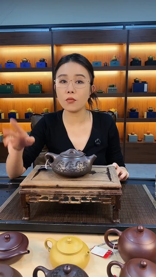 茶壶紫砂大品马到成功景舟石瓢 赤龙血砂（速干）赵园静（手提袋）