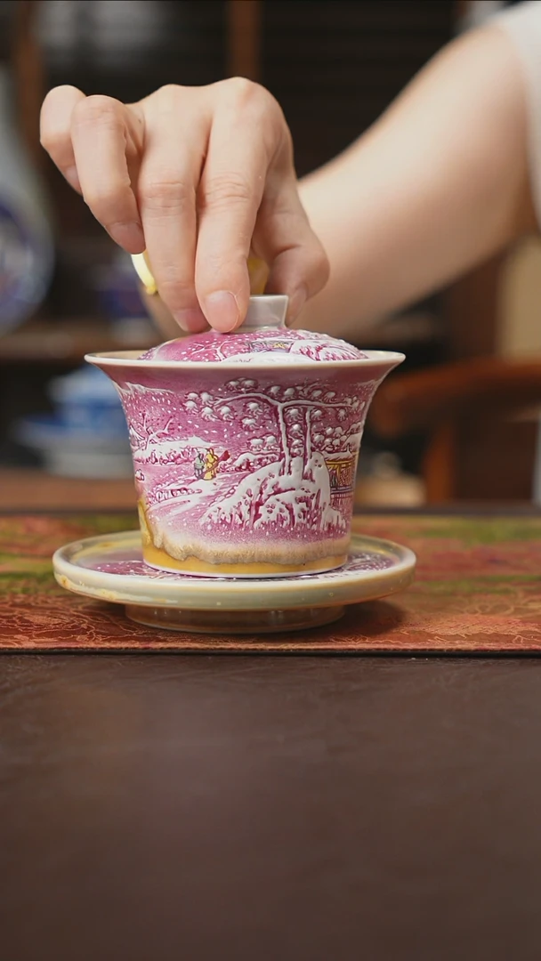 杯景德镇陶瓷杯碗柴烧多人