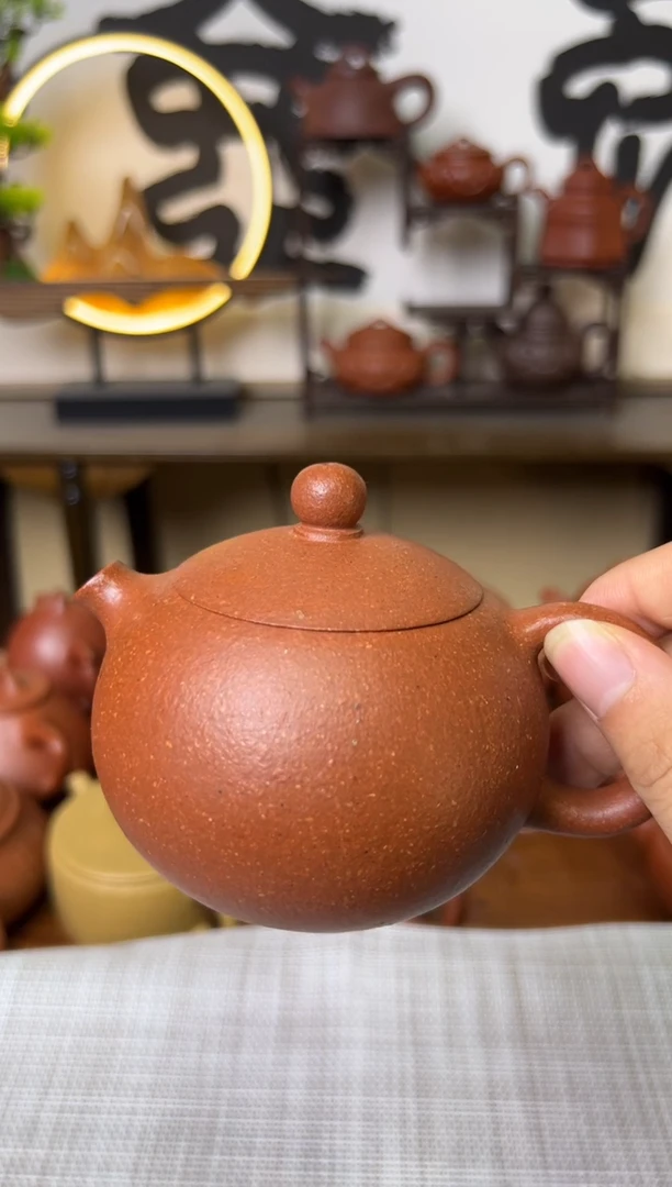 茶壶段泥全手黄降坡西施紫砂壶200CC