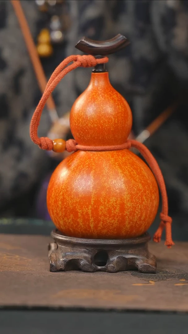 【闪购商品】RY109大漆酒葫芦不包手串及旋转底座