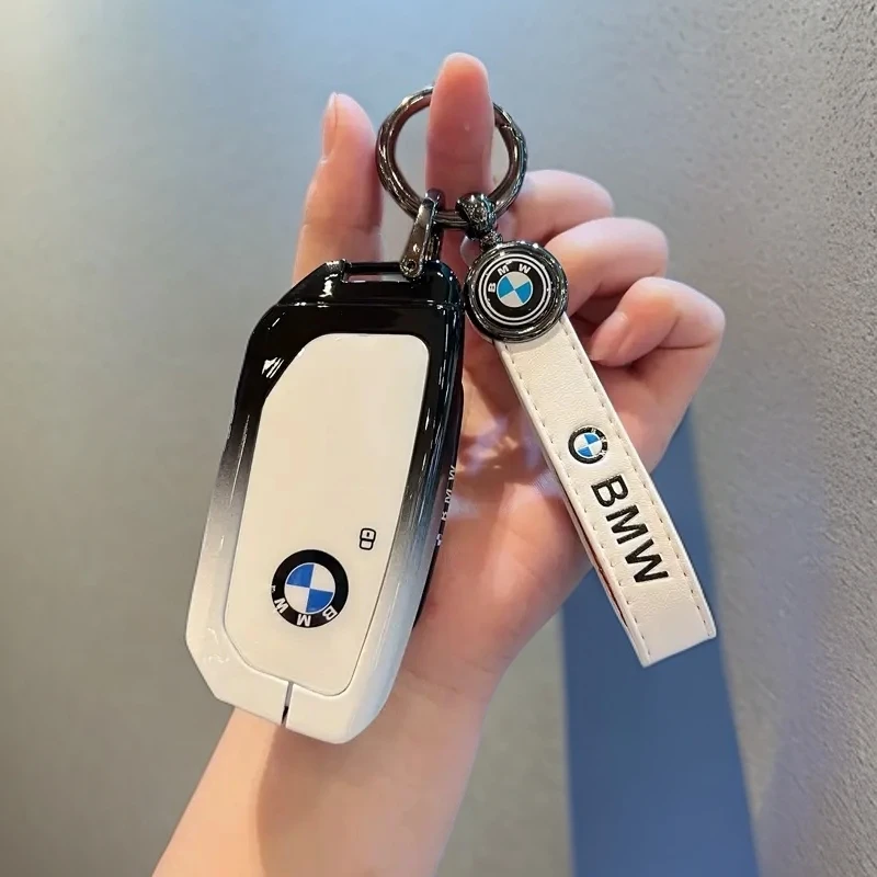 适用宝马5系钥匙套X5车X1X2X6X7壳7系735li包iX/XM/ix1/i5i7扣女