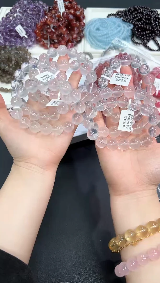 【闪购商品】水晶手串未镶嵌77Q多样性发其一/1条13mm默认微瑕