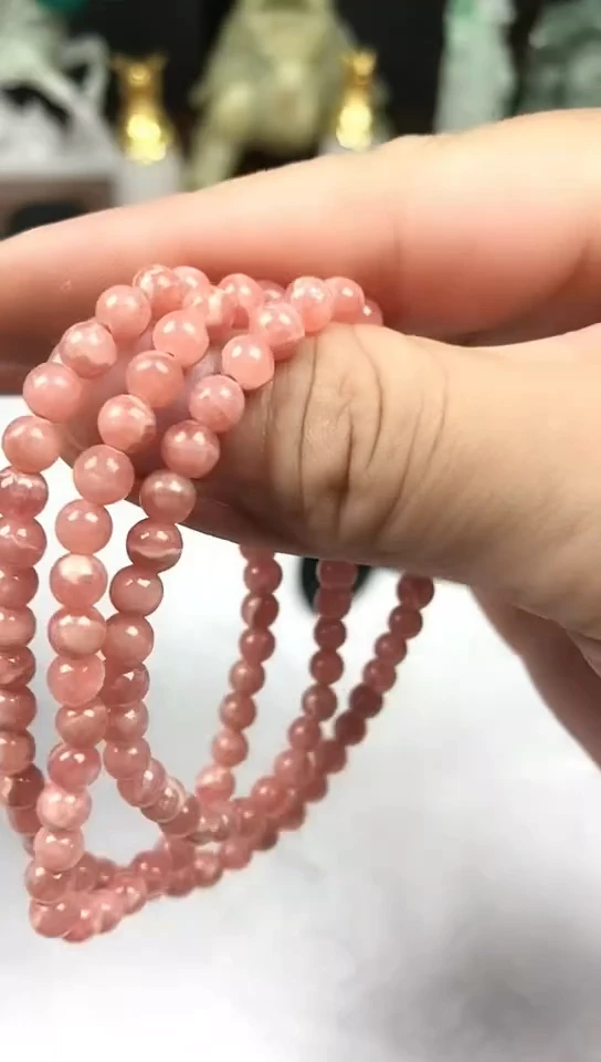 合金菱锰矿（红纹石）手绳手串5+