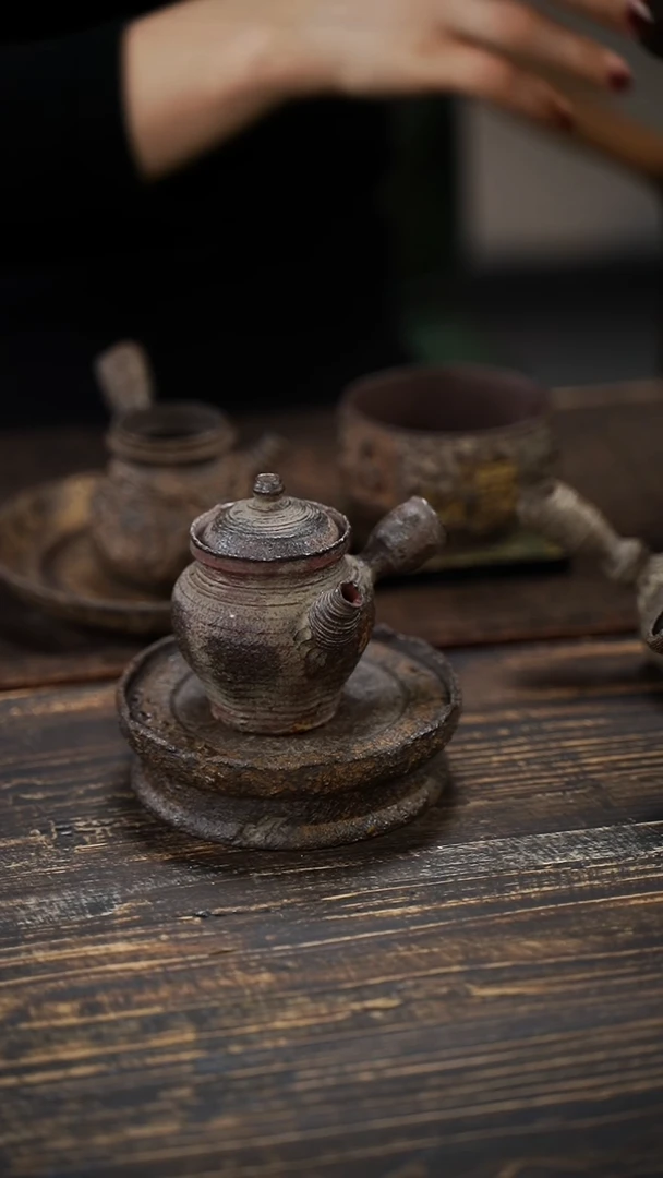 全手工制作  南蛮 侧把壶 100cc