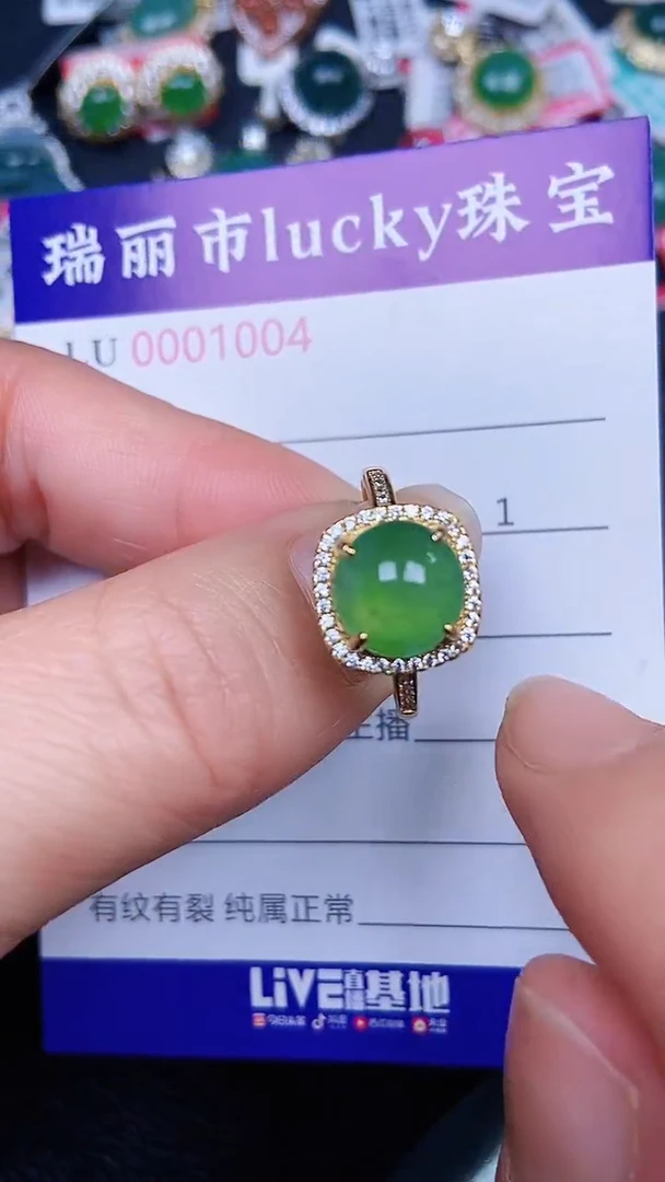 颈饰银S925镶嵌翡翠1004