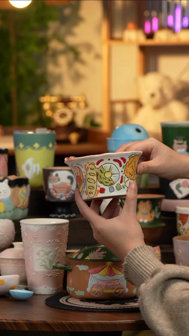 杯子瓷M07景德镇原创手工陶瓷