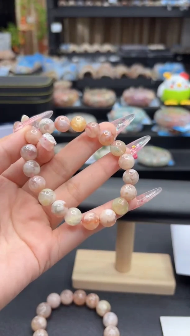 未镶嵌手链石英质玉296微瑕10mm