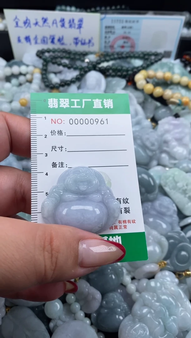翡翠未镶嵌颈饰天然A货翡翠0961
